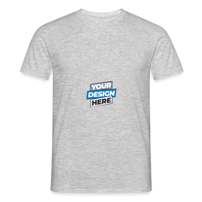 Men's T-Shirt Personalised Various Colours - heather grey