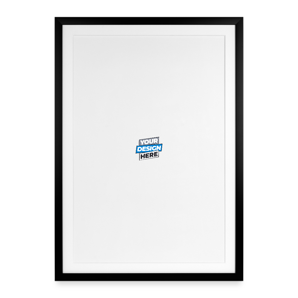 Framed poster (49 × 69 cm) Personalised - black