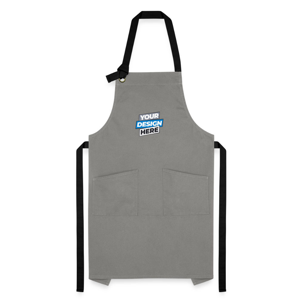 Apron Personalised Various Colour - grey/black