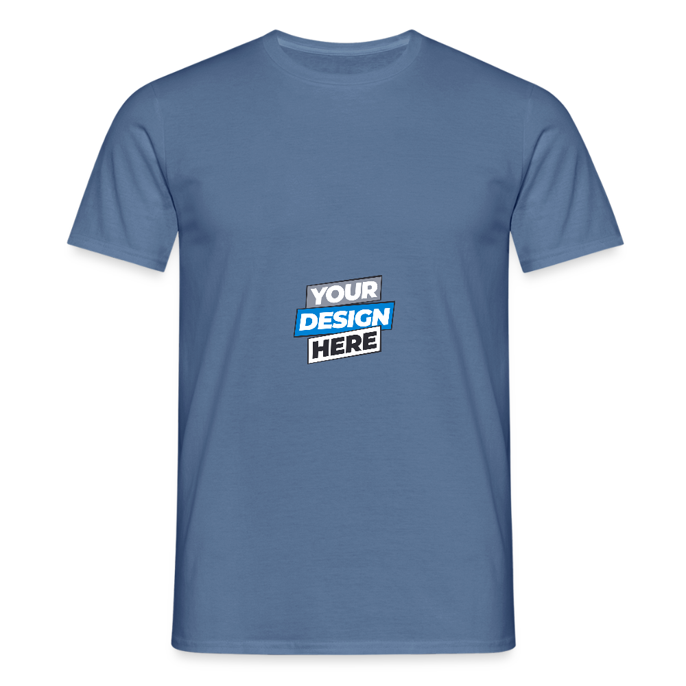 Men's T-Shirt Personalised Various Colours - dove blue 