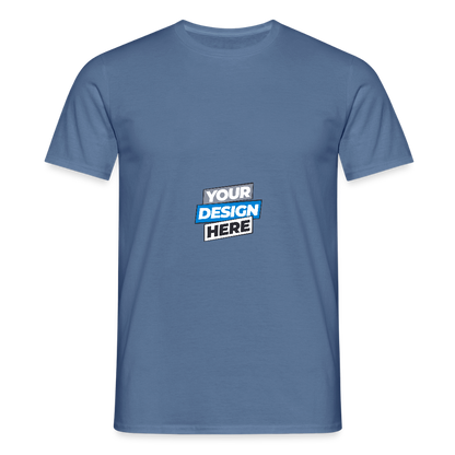 Men's T-Shirt Personalised Various Colours - dove blue 