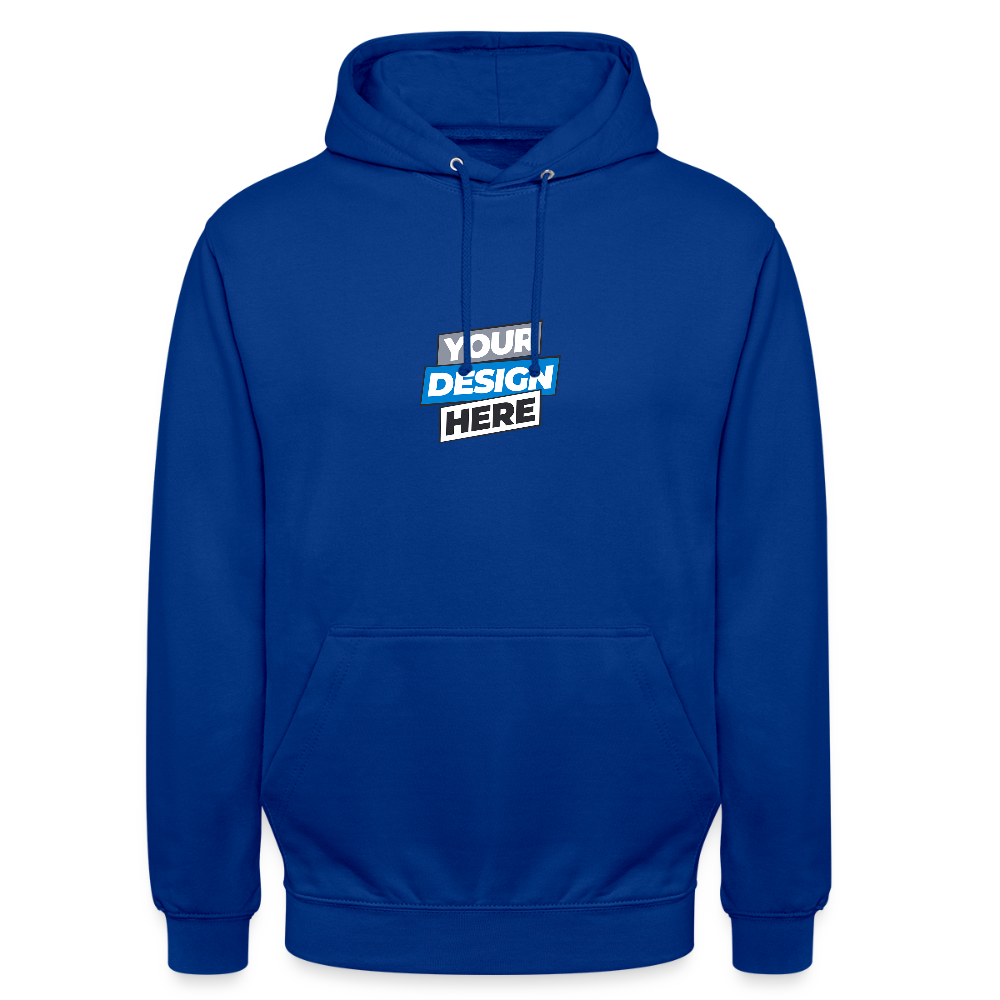 Unisex Hoodie Personalised Various Colours - bright royal