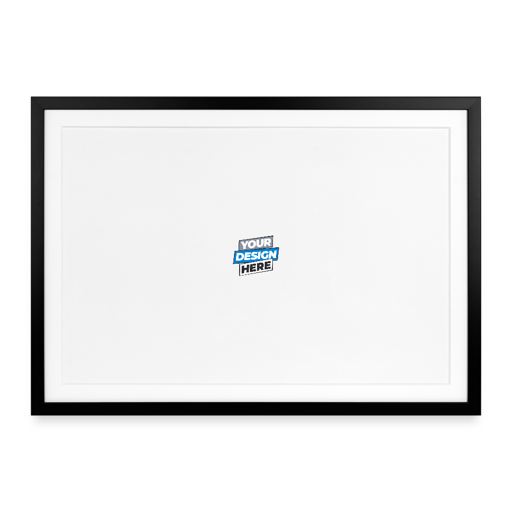 Framed poster (69 × 49 cm) Personalised - black