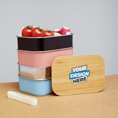 Lunch Box Personalised Various Colours - silver