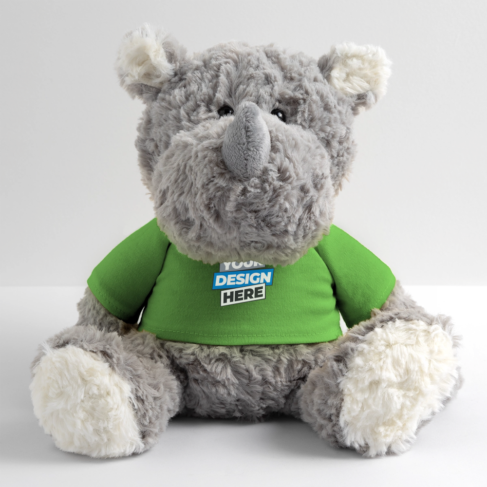 Plush Rhino Personalised Various Colours - light green