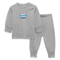 Baby Sleep Suit Personalised Various Colours - heather grey