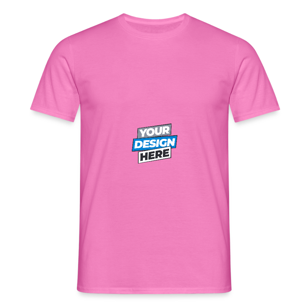 Men's T-Shirt Personalised Various Colours - pink
