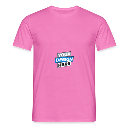 Men's T-Shirt Personalised Various Colours - pink