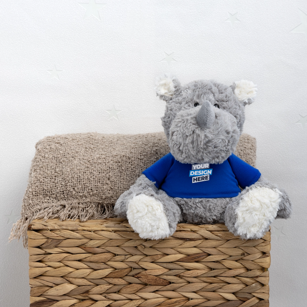 Plush Rhino Personalised Various Colours - royal blue