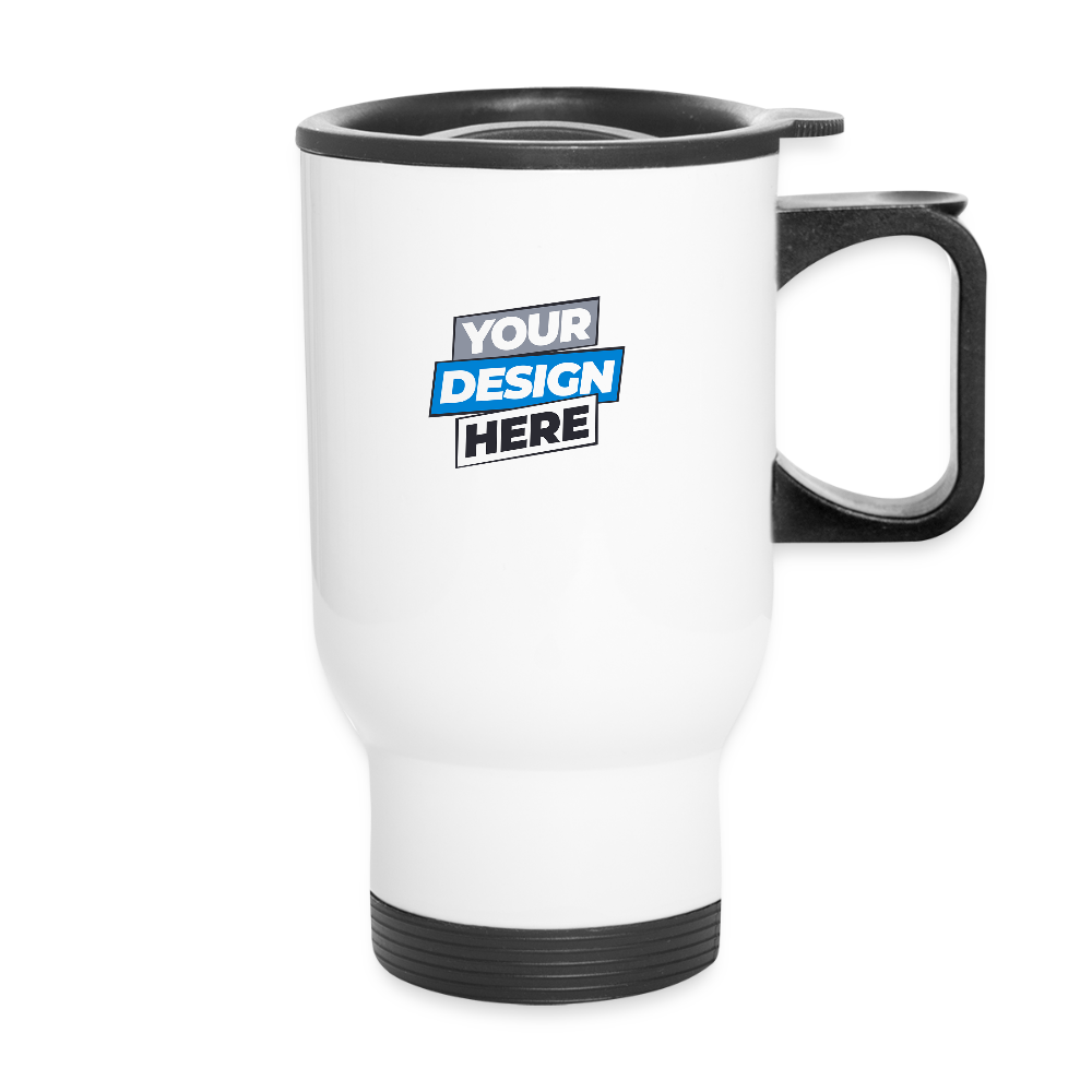Travel Mug Personalised - white