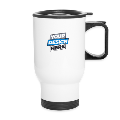 Travel Mug Personalised - white