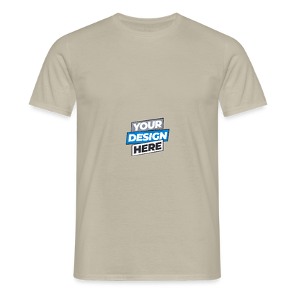 Men's T-Shirt Personalised Various Colours - sand beige