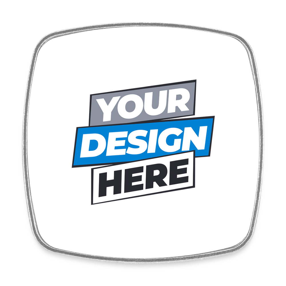 Square Fridge Magnet Personalised - white