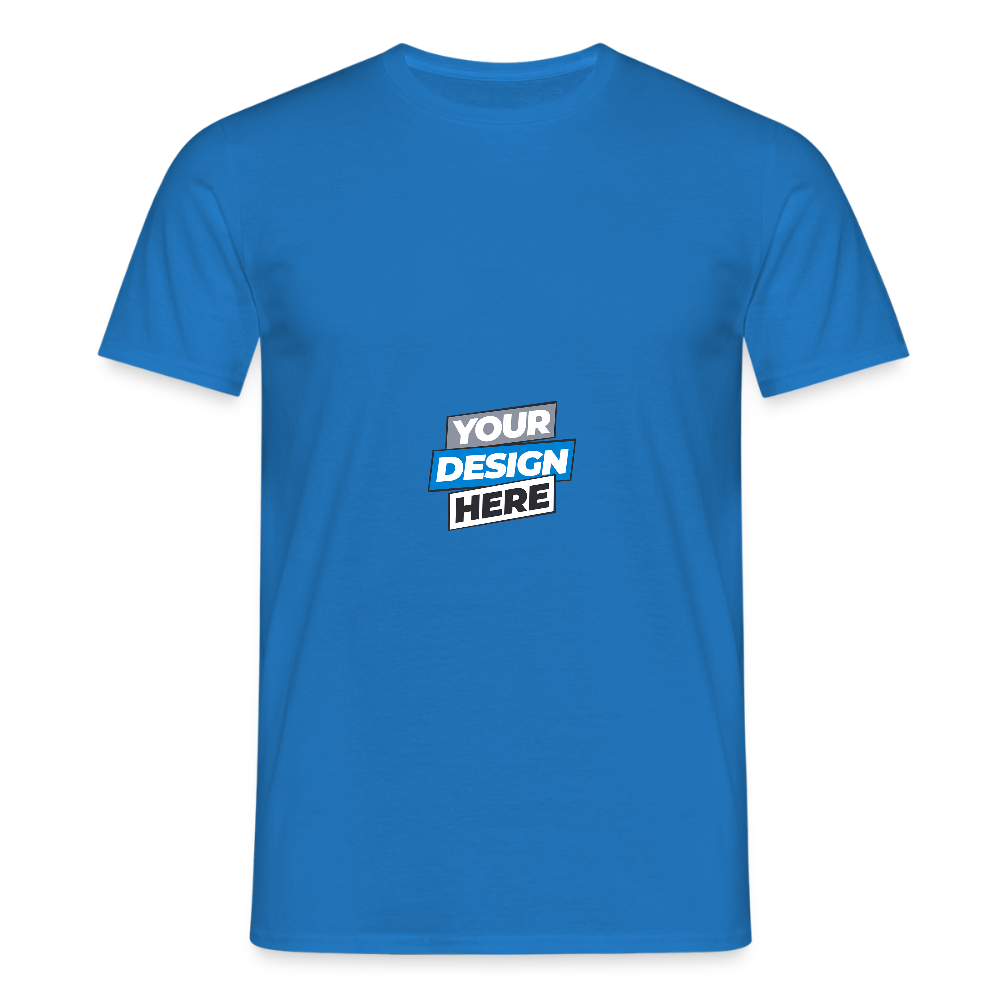 Men's T-Shirt Personalised Various Colours - royal blue