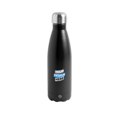 Insulated Water Bottle 500 ml Panoramic Personalised Various Colours - black