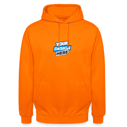 Unisex Hoodie Personalised Various Colours - orange