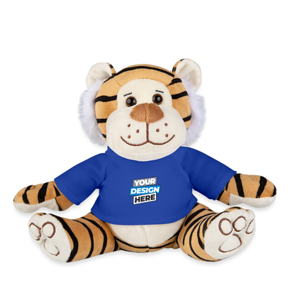 Plush Tiger Personalised Various Colours - royal blue