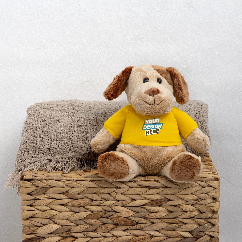 MiniFeet® Dog Helge Personalised Various Colours - sun yellow