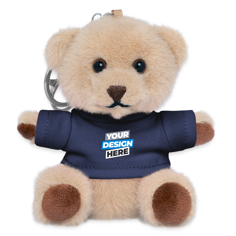 Plush Keyring Personalised Various Colours - navy