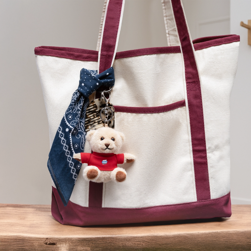 Plush Keyring Personalised Various Colours - red