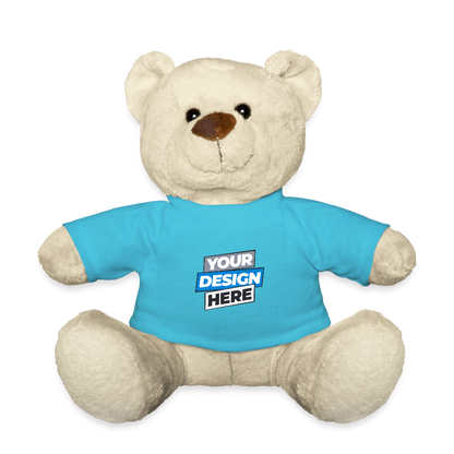 Teddy Bear Personalised Various Colours - atoll blue