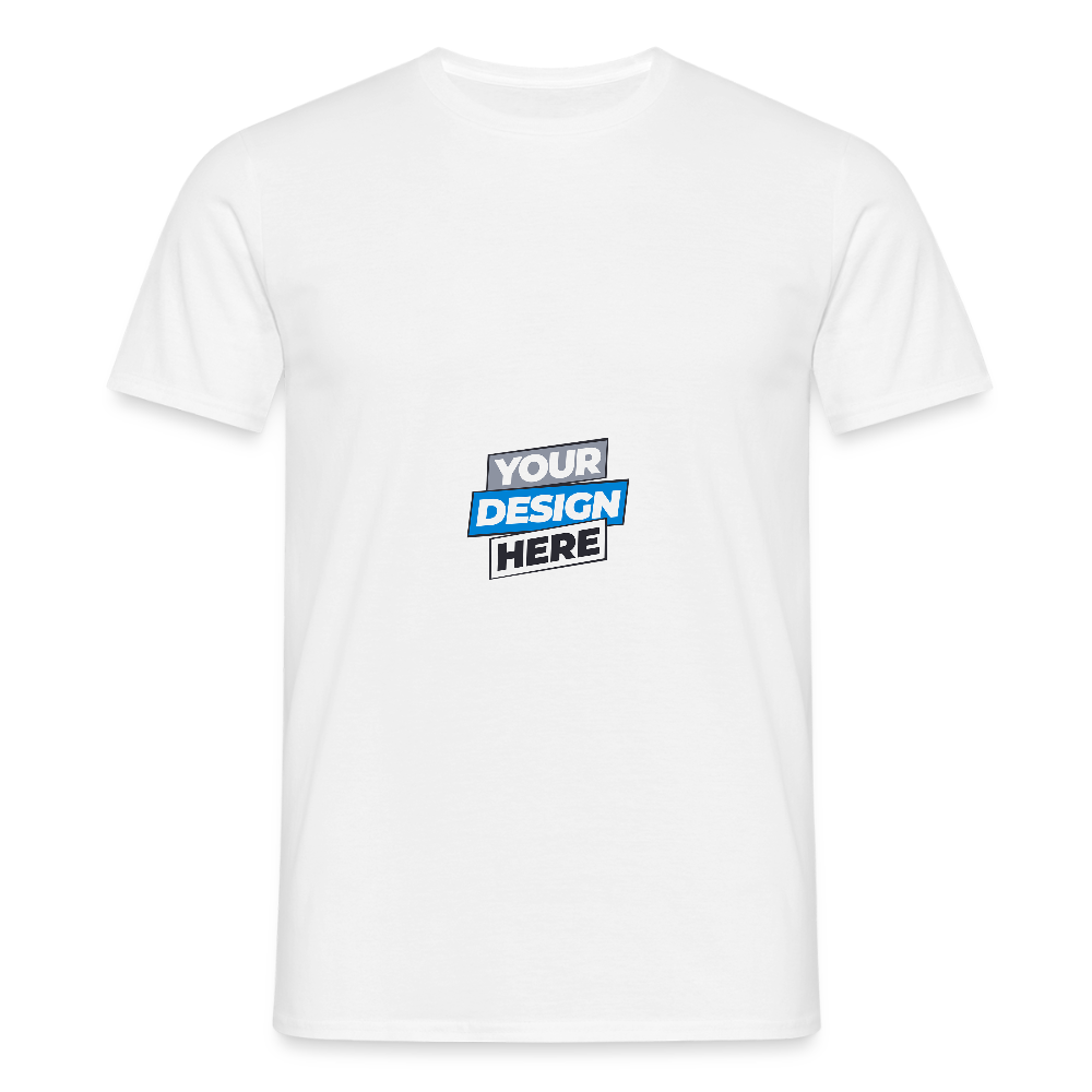 Men's T-Shirt Personalised Various Colours - white