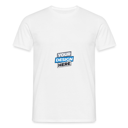 Men's T-Shirt Personalised Various Colours - white