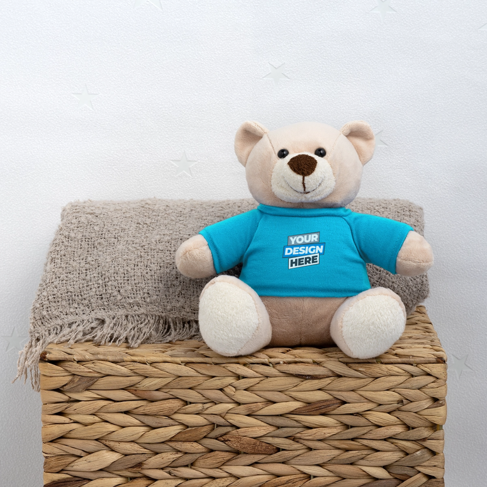 Teddy Bear Personalised Various Colours - atoll blue