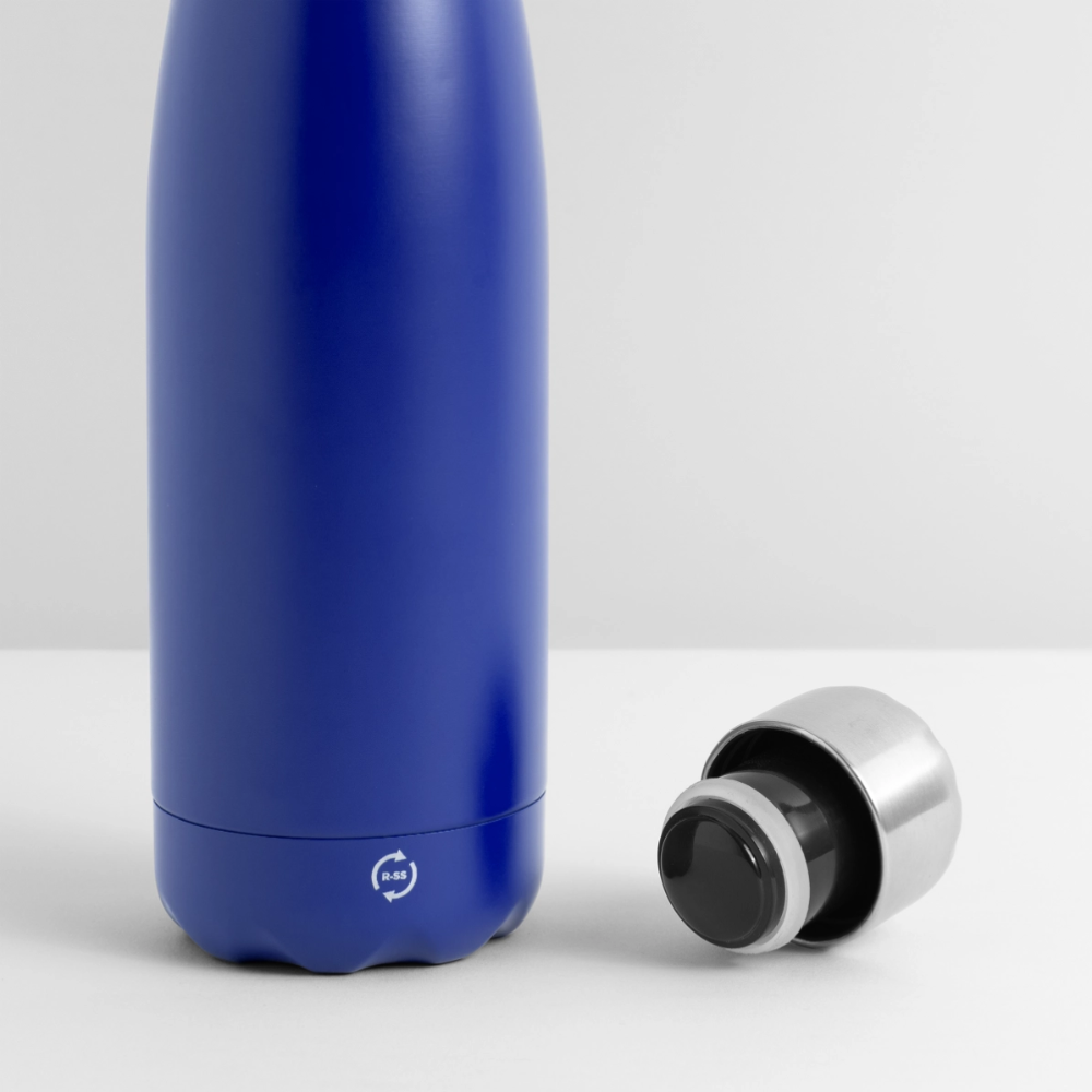 Insulated Water Bottle 500 ml Panoramic Personalised Various Colours - dark blue 