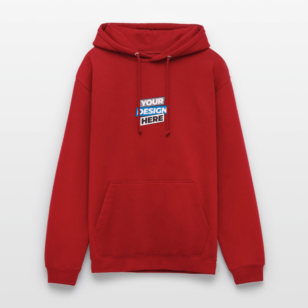 Unisex Hoodie Personalised Various Colours - red