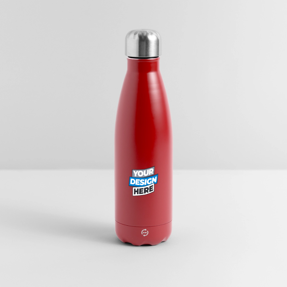 Insulated Water Bottle 500 ml Panoramic Personalised Various Colours - red