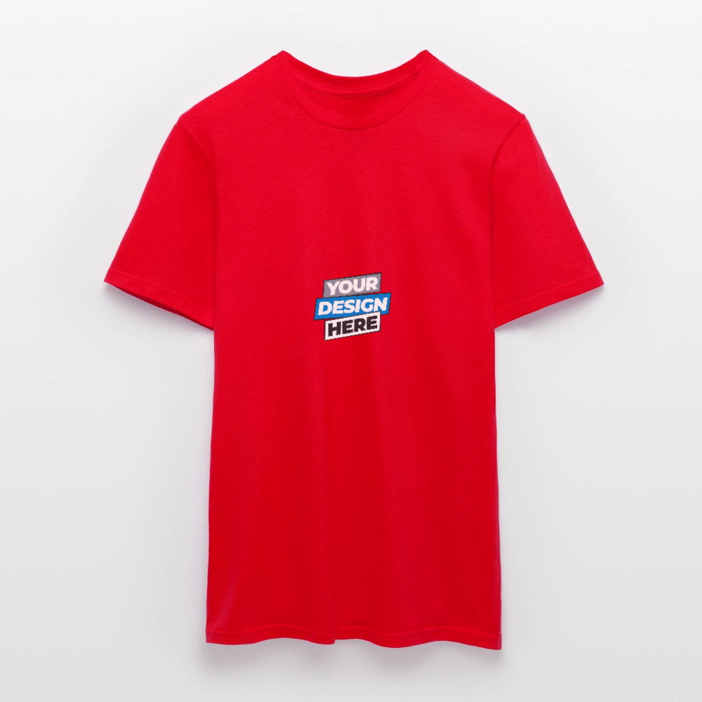 Men's T-Shirt Personalised Various Colours - red