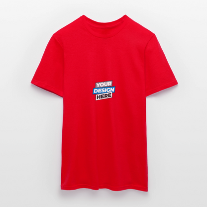 Men's T-Shirt Personalised Various Colours - red