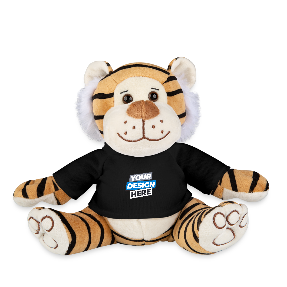Plush Tiger Personalised Various Colours - black