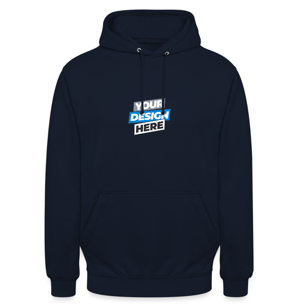 Unisex Hoodie Personalised Various Colours - navy