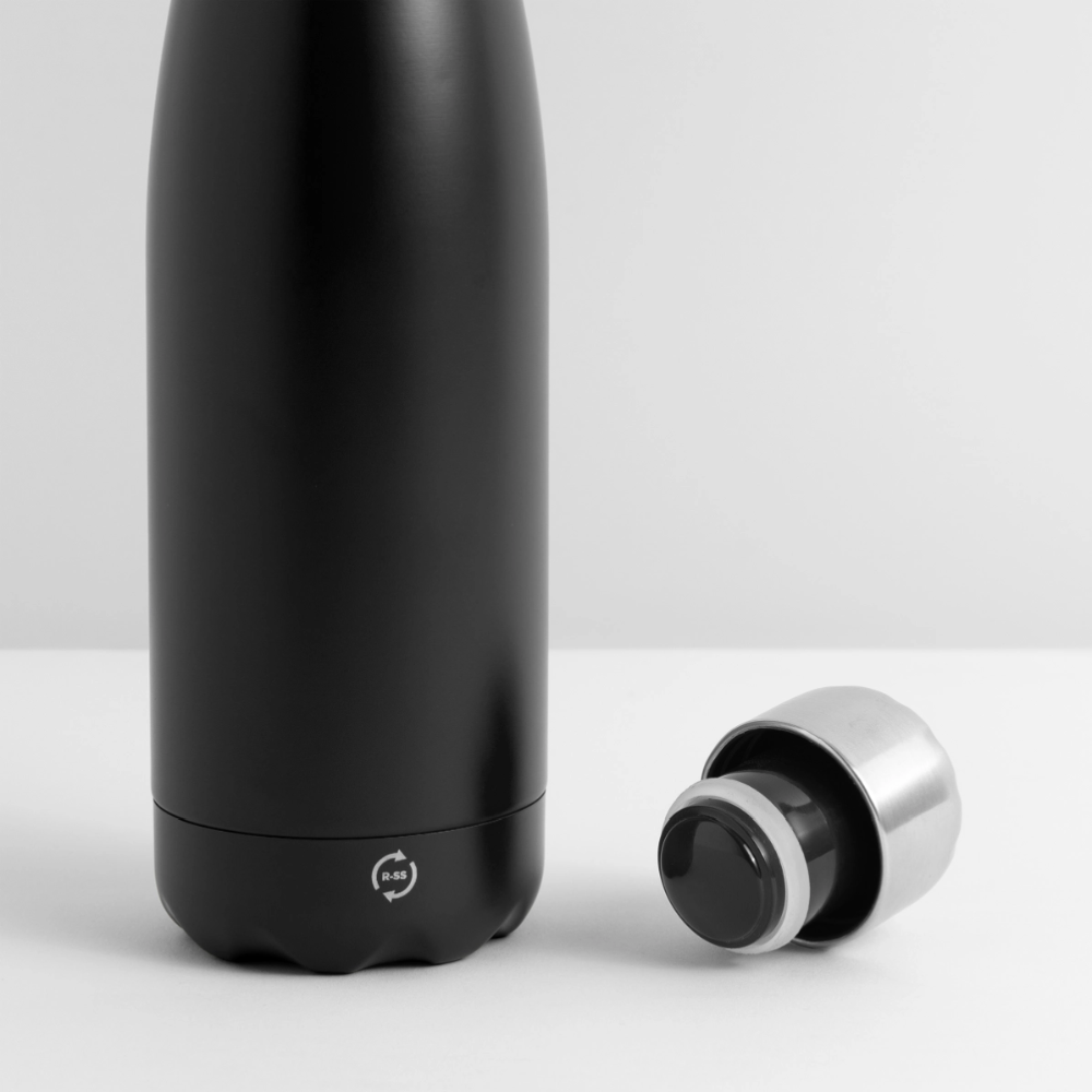 Insulated Water Bottle 500 ml Panoramic Personalised Various Colours - black