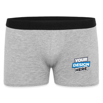 Men's Boxer Shorts Personalised Various Colours - heather grey