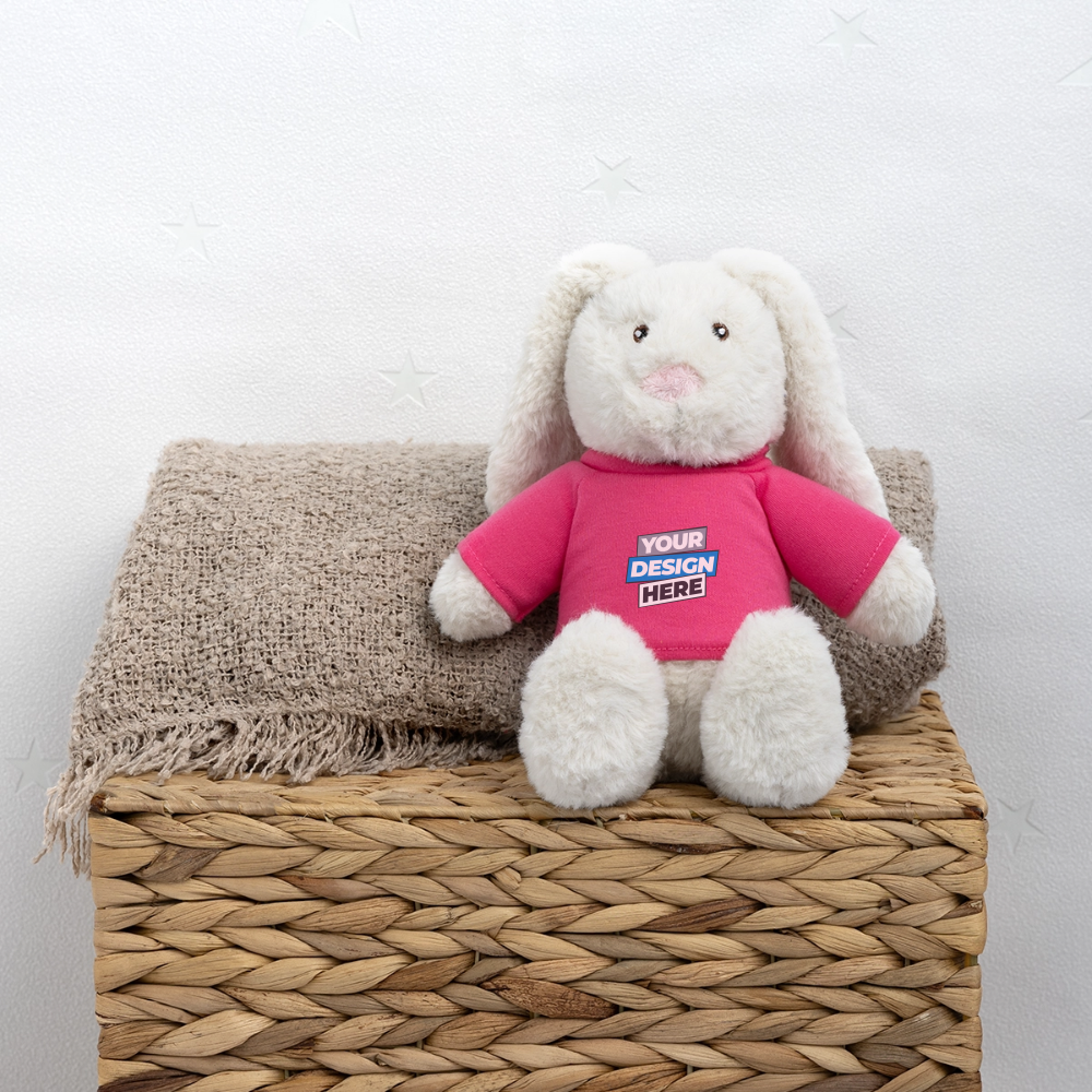 MiniFeet® RecycelHase® Bunny Cream Personalised Various Colours - pink