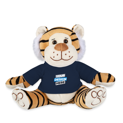 Plush Tiger Personalised Various Colours - french navy