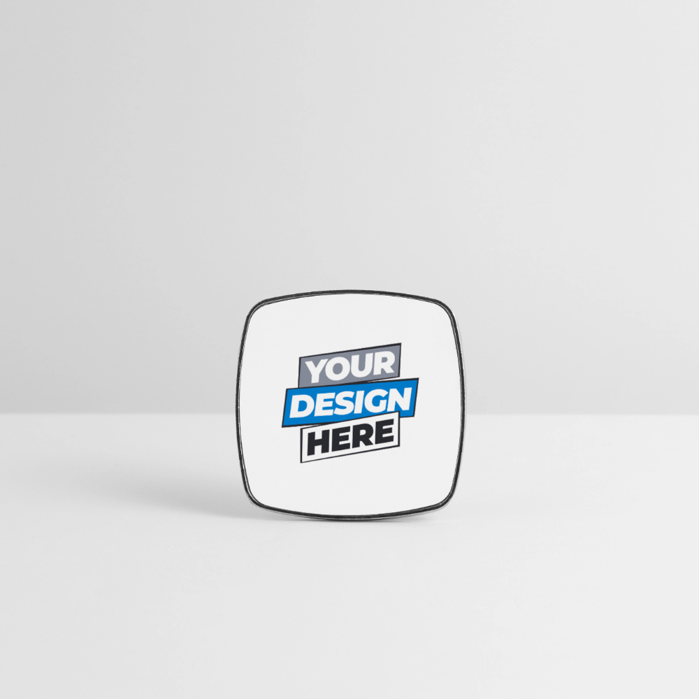 Square Fridge Magnet Personalised - white