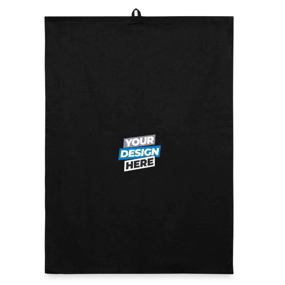 Organic Dish Towel Personalised Various Colours - black