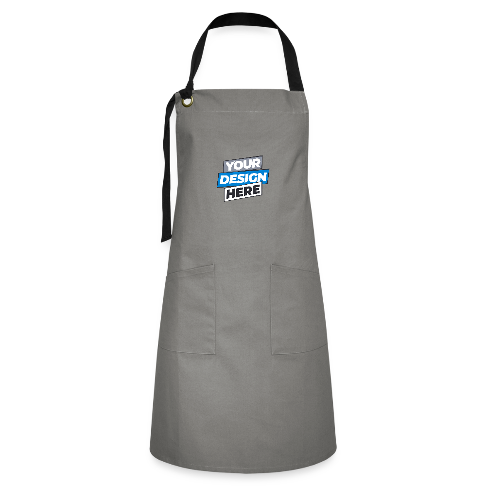 Apron Personalised Various Colour - grey/black