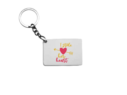 I Stole Her Heart Key Ring