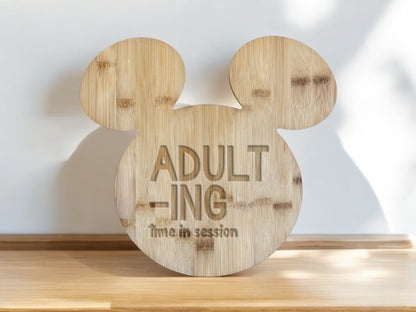 Adult-ing Time In Session Mickey Mouse Head