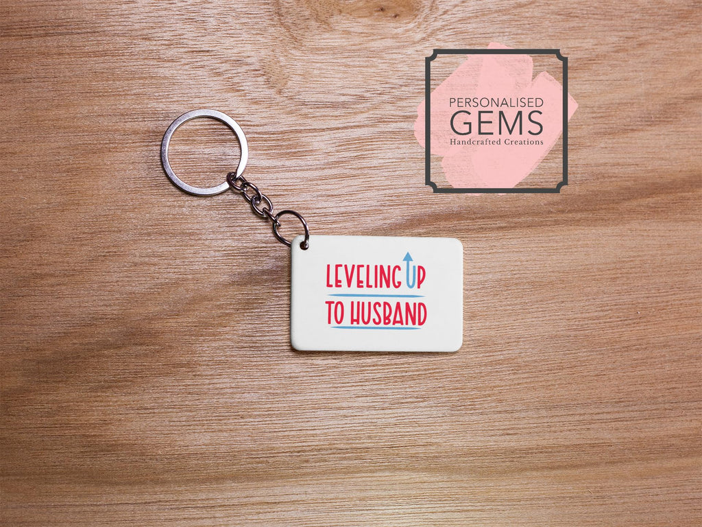 Leveling Up To Husband Key Ring