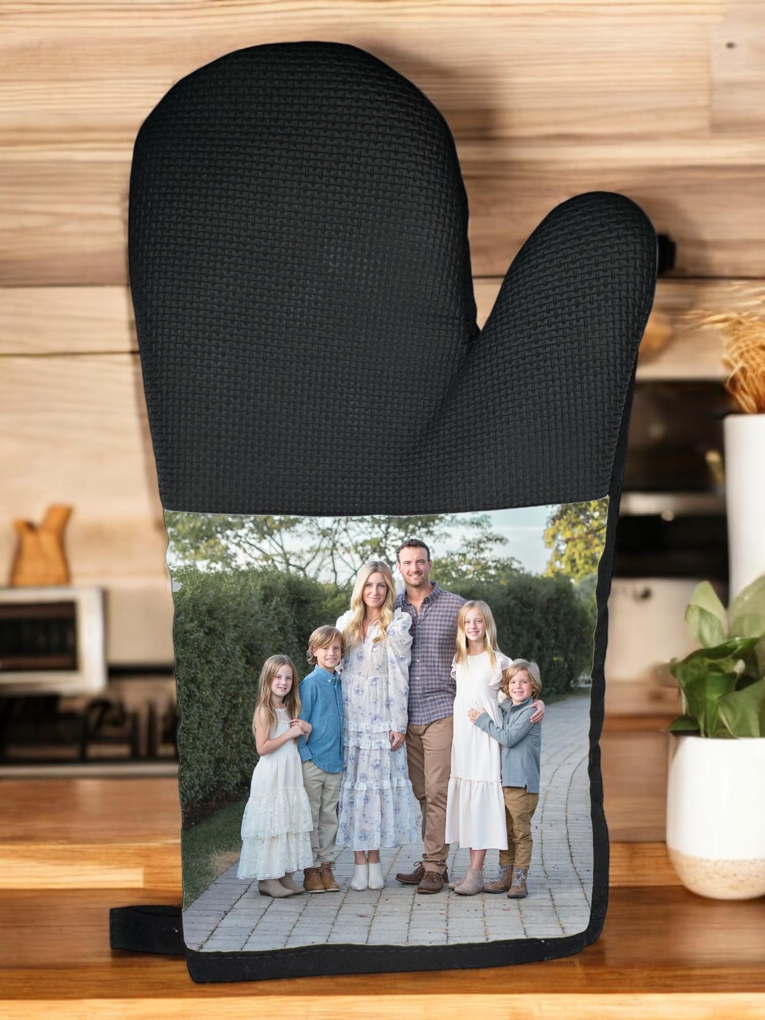 Personalised With Your Photo Kitchen Oven Mit Present Gift Idea Chritstmas