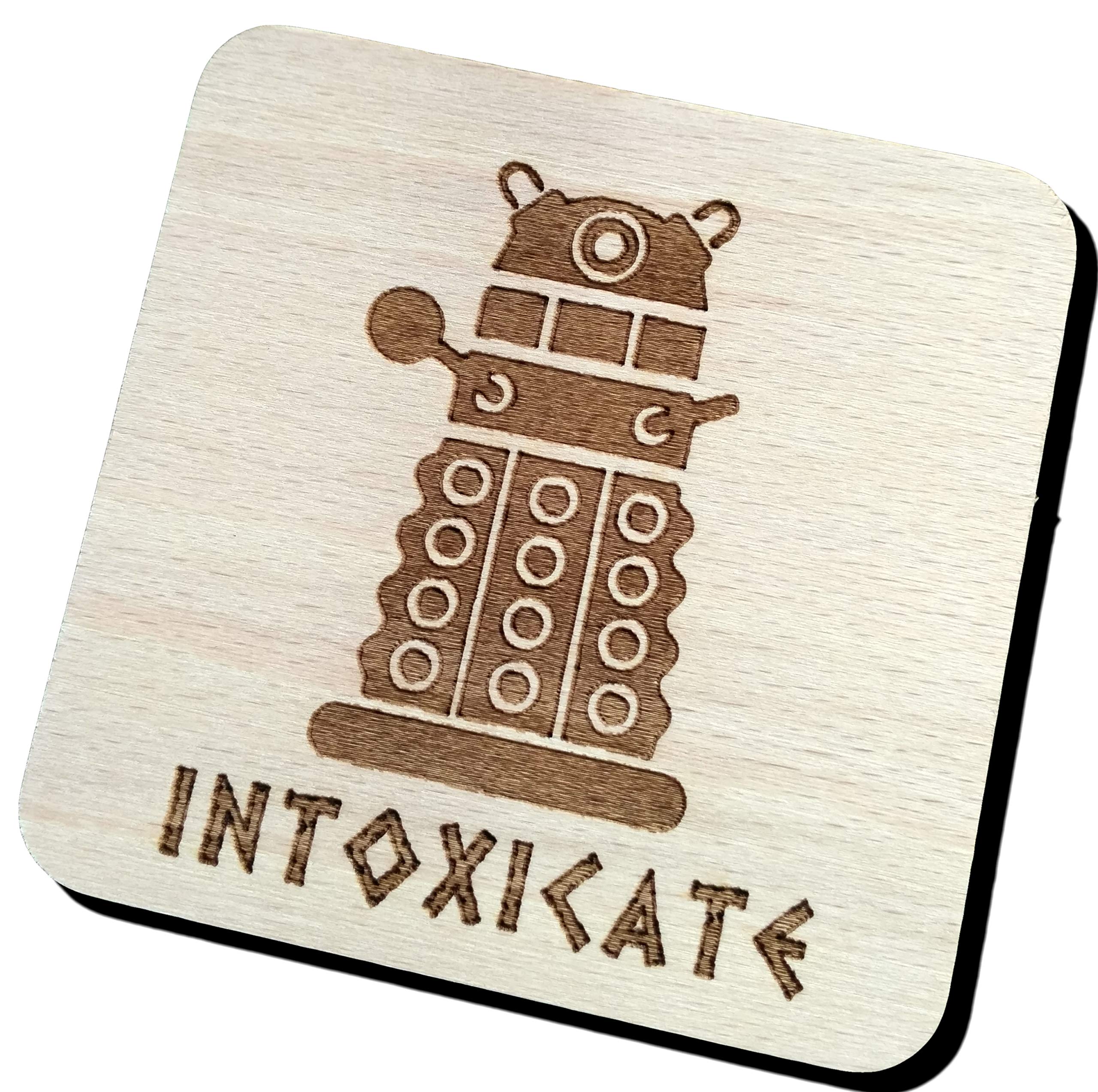 INTOXICATE DOCTOR WHO DALEK INSPIRED BEER MAT DRINK COASTER
