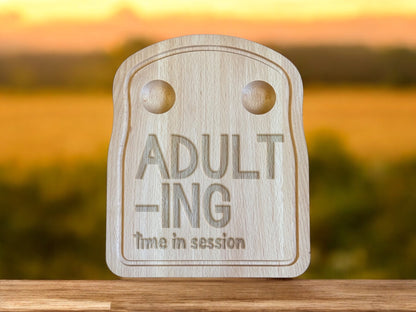 Adult-ing Time In Session Egg Board