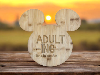 Adult-ing Time In Session Mickey Mouse Head