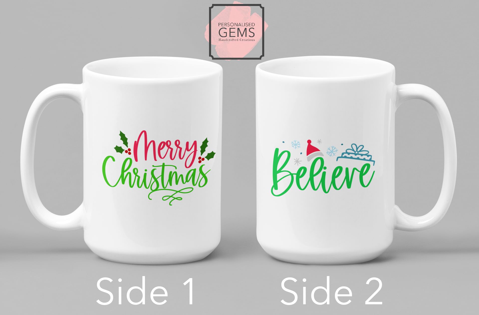 Believe Merry Christmas Mug